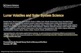 Lunar Volatiles and Solar System Science