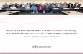 Report of the third WHO stakeholders meeting on ...