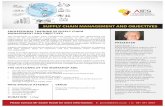 SUPPLY CHAIN MANAGEMENT AND OBJECTIVES