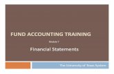 FUND ACCOUNTING TRAINING - University of Texas System