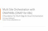 Multi Site Orchestration with ONAP4K8s (ONAP-for-K8s)