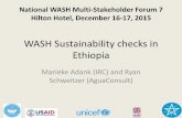 WASH Sustainability checks in Ethiopia