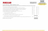 Array Boiler PRE-CHECK LIST - Riello