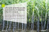 Life cycle greenhouse gas assessments of cellulosic ...