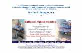 Uncompleted and unsuccessful rehabilitation of manual scavengers and their children in India