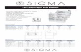 UG Diaphragm Gas Meter Data Sheet - UK Metering