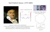 Karl Fridrich Gauss 1777-1855