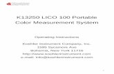 K13250 LICO 100 Portable Color Measurement System