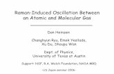 Raman-Induced Oscillation Between an Atomic and Molecular Gas