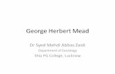 George Herbert Mead - shiacollege.org