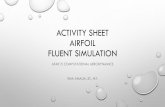 Activity sheet airfoil and wing fluent simulation