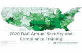 2020 DAC Annual Security Compliance Training Slides