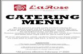 Catering Menu 2020 - Specialty Foods & Fine Italian Bakery