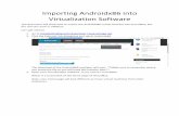 Importing Androidx86 into Virtualization Software