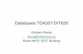 Databases TDA357/DIT620