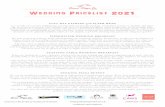 Wedding Pricelist 2021