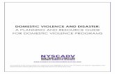DOMESTIC VIOLENCE AND DISASTER