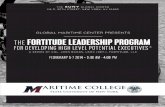 GLOBAL MARITIME CENTER PRESENTS THE FORTITUDE LEADERSHIP …