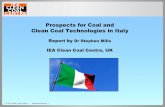Prospects for Coal and Clean Coal Technologies in Italy