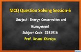 Subject: Energy Conservation and Management Subject Code ...