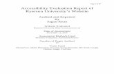 Accessibility Evaluation Report of Ryerson University’s ...