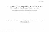Role of Combustion Research in Circular Carbon Economy