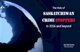 The Role of SASKATCHEWAN CRIME STOPPERS