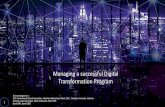 Managing a successful Digital Transformation Program
