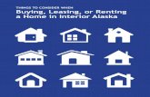 THINGS TO CONSIDER WHEN Buying, Leasing, or Renting a Home