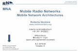 MNA Mobile Radio Networks - Roberto Verdone