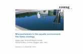 Micropollutants in the aquatic environment: The Swiss strategy