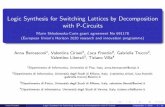 Logic Synthesis for Switching Lattices by Decomposition ...