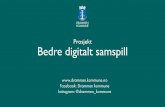 Prosjekt Bedre digitalt samspill - Drammen kommune