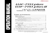 UJF-7151plus Ionizer S Operation Manual