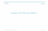 Cisco IP Phone 8851 Data Sheet - it.sheridancollege.ca