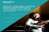DIGITAL DIPLOMA EXAMS: MUSIC PERFORMANCE DIPLOMAS …