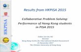 Collaborative Problem Solving: HKPISA Performance of Hong ...