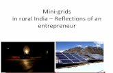 Mini-grids in rural India Reflections of an entrepreneur