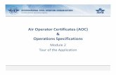Air Operator Certificates (AOC) Operations Specifications