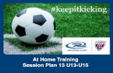 At Home Training Session Plan 13 U13-U15
