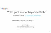 200G per Lane for beyond 400GbE