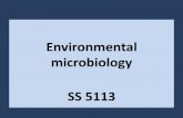 Environmental microbiology SS 5113 - ac