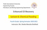 Enhanced Oil Recovery Lecture 6: Chemical Flooding