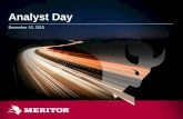 Analyst Day - Investor Overview | Meritor, Inc.