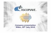 Company presentation 20 07 10 def - Gruppo Ascopiave