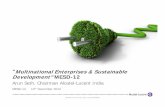 Multinational Enterprises & Sustainable Development”MESD-12
