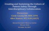 Creating and Sustaining the Culture of Patient Safety ...