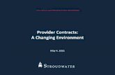 Provider Contracts: A Changing Environment Financial ...
