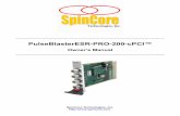 SpinCore PulseBlasterESR-PRO-cPCI Manual