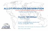 ALLOY PRODUCTS DISTRIBUTION